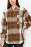 Wool Flannel Shacket (Misses & Curvy) (Color Options)