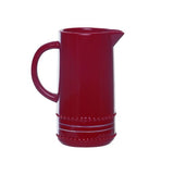 Red Hobnail Pitcher