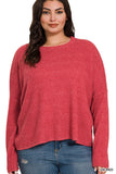 Ribbed Sweater (Curvy) (Color Options)