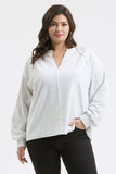 Relaxed Long Sleeve Knit Top (Curvy) (Color Options)