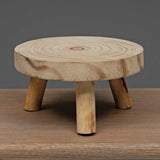 Wood Round Pedestal