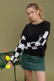 Checkered Sweater (Misses) (Color Options)