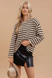 Striped Sweater (Misses) (Color Options)