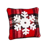 Snowflake Tartan Pillow