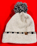 Striped Pom Hat