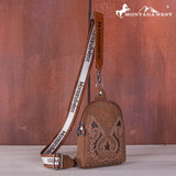 Boot Scroll Sling Bag