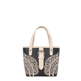 Cut Out Buckle Small Tote