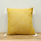 Mustard Pillow wTassels