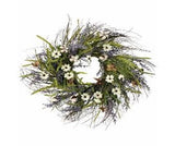 CottonComosLav Wreath