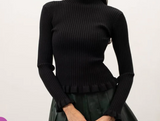 Lettuce Sleeve Sweater (Misses) (Color Options)
