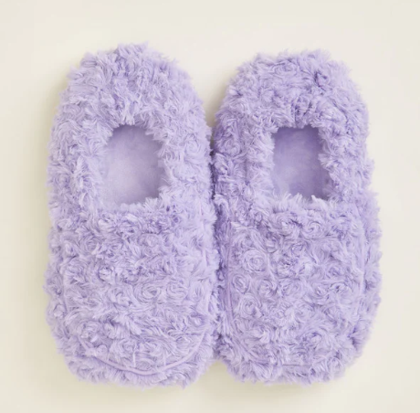 Curly Purple Slippers