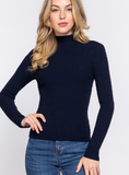 Mock Rib Sweater (Misses) (Color Options)