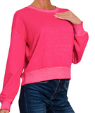 French Terry Pullover (Misses) ( Color Options)