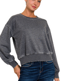 French Terry Pullover (Misses) ( Color Options)