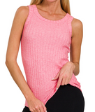 Ribbed Tank Top (Misses) ( Color Options)