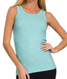 Ribbed Tank Top (Misses) ( Color Options)