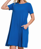 Flare Dress w Pockets (Misses) (Color Options)