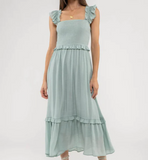 Flutter Sleeve Dress (Misses) (Color Options)