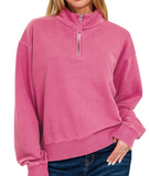 Half Zip Pullover (Misses) (Color Options)