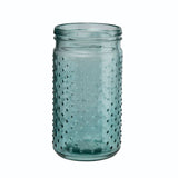 Glass Hobnail Jar Vase