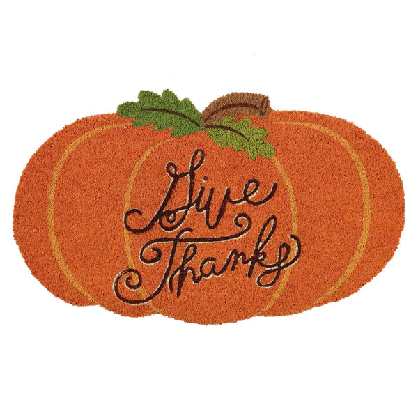 Give Thanks Pumpkin Mat