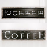 Reversible Fresh Brewed Coffee Sign