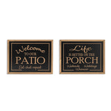 Patio Engraved Sign