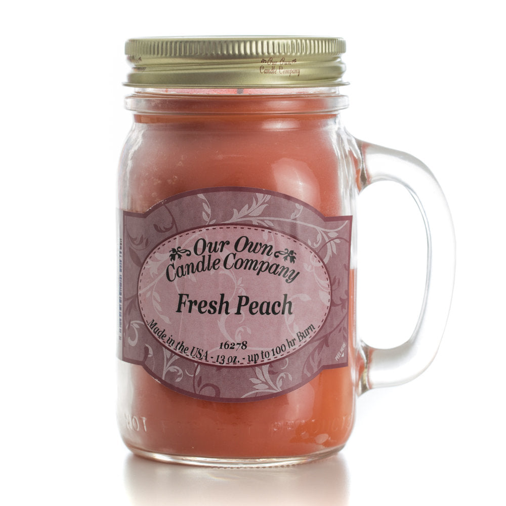 Fresh Peach Mason Jar Candle