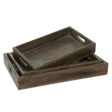 Wood Tray with Cutout Handle