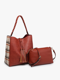 Dina Plaid Purse