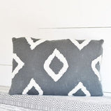 Grey Tufted Pillow