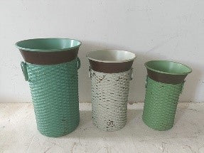 Weave Tall Container W/Ring
