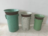 Weave Tall Container W/Ring