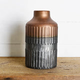11" Modern Tin Vase