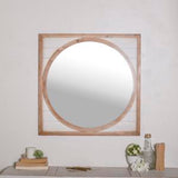 Circle Wood Mirror