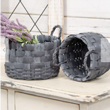 Gray Woven Basket