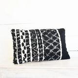 Black White Pattern Pillow 12x20