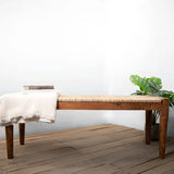Natural Wood Weave Bench